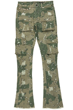 Kade Camo Stacked Flare Jean