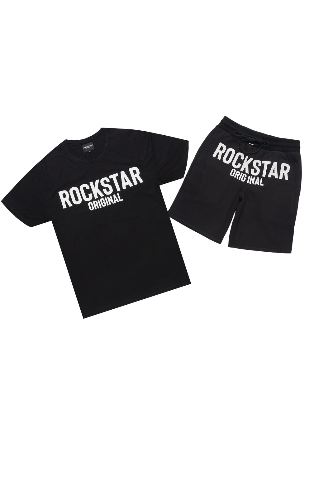 Sana Black/White T-Shirt Short Set