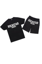 Sana Black/White T-Shirt Short Set