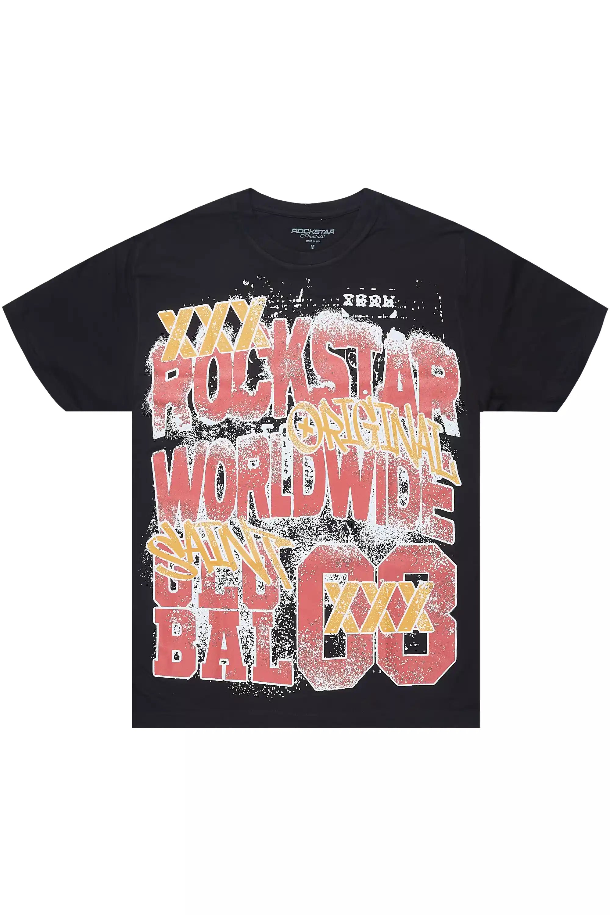 Trashx Black Graphic T-Shirt