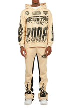 Amos Beige Hoodie/Baggy Track Pant Set