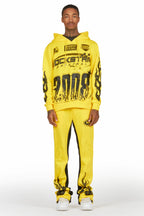 Amos Yellow Hoodie/Baggy Track Pant Set