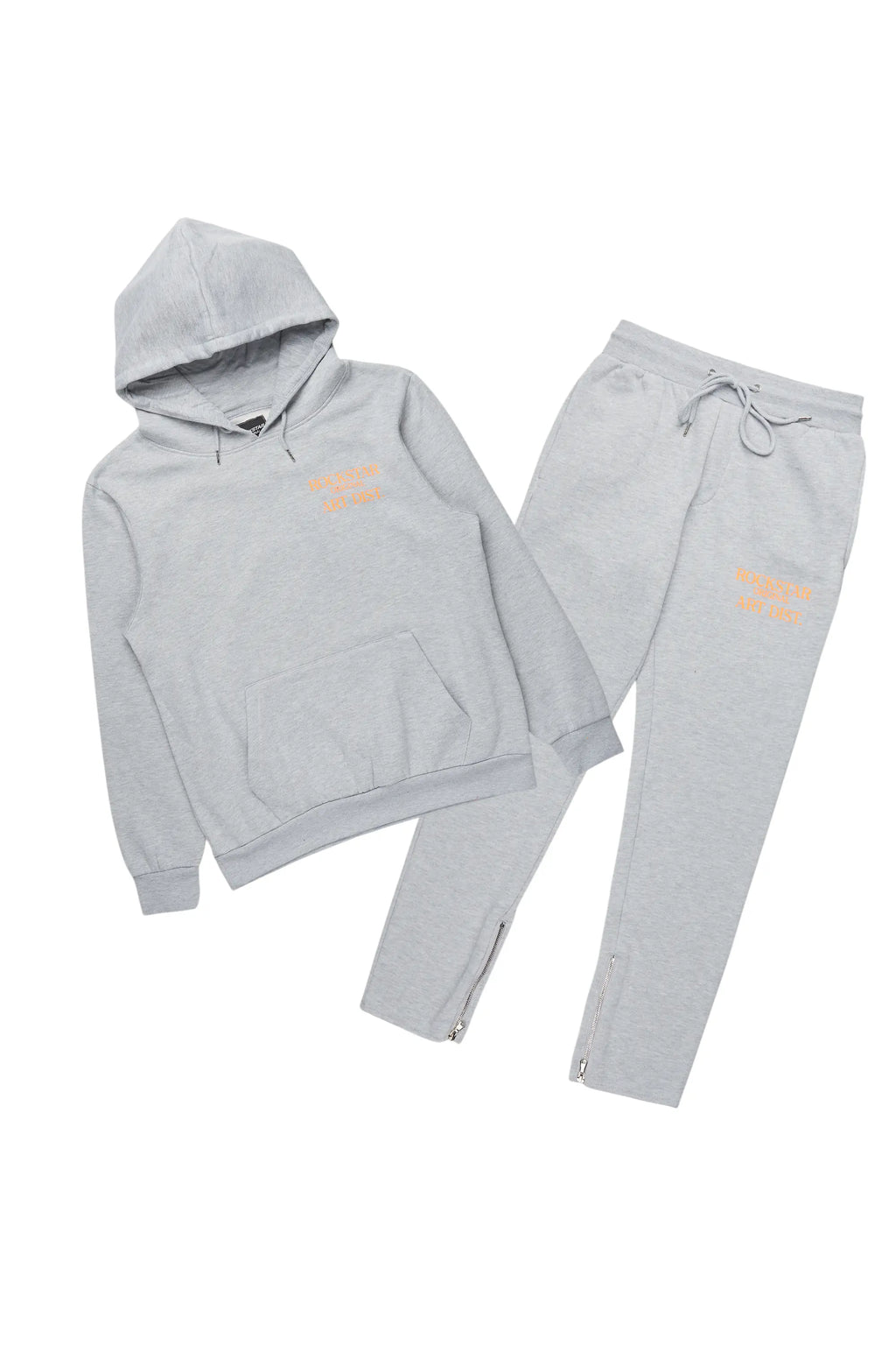 Briggs Grey/Orange Hoodie/Slim Fit Track Set