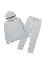 Briggs Grey/Orange Hoodie/Slim Fit Track Set