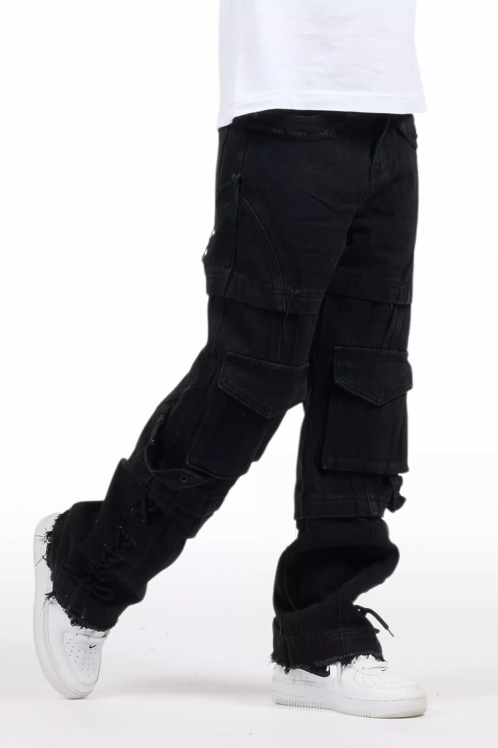 Boys Three Maxi Jet Black Baggy Fit Jean
