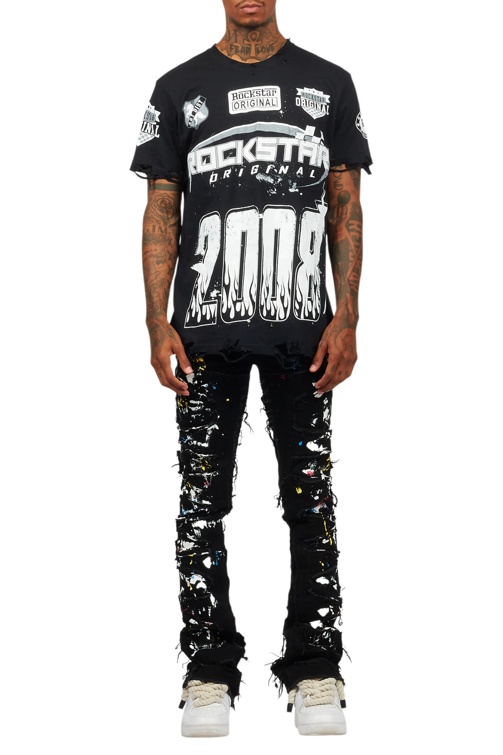 Amos Black Graphic T-Shirt