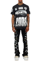 Amos Black Graphic T-Shirt