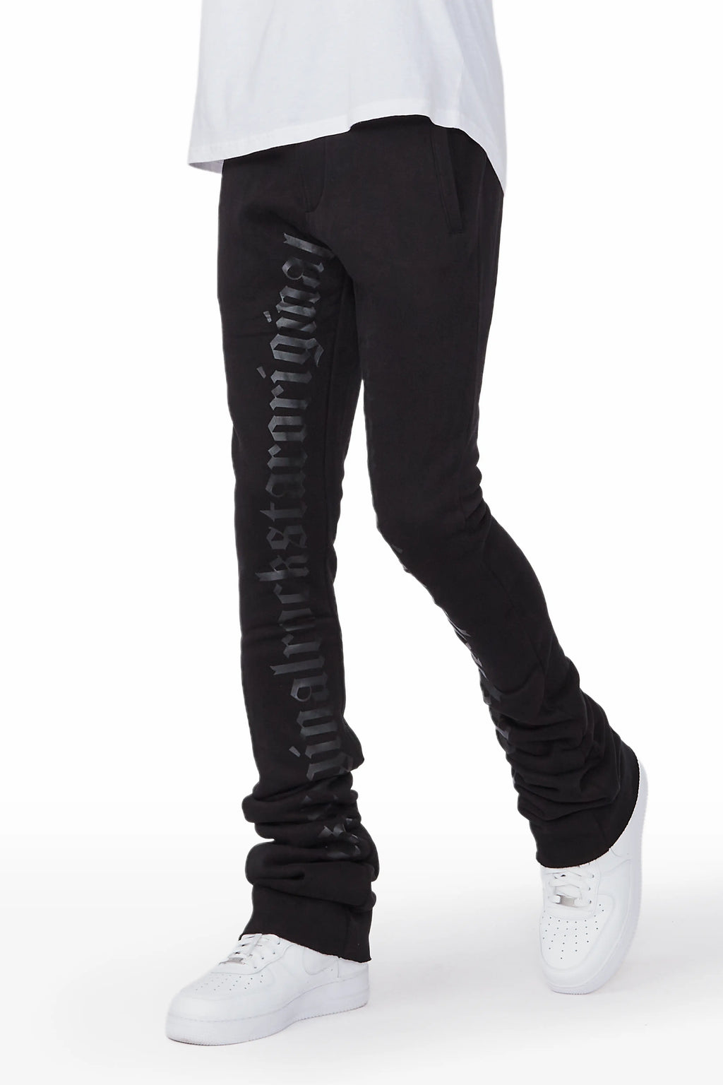 Callie Black Super Stacked Pants