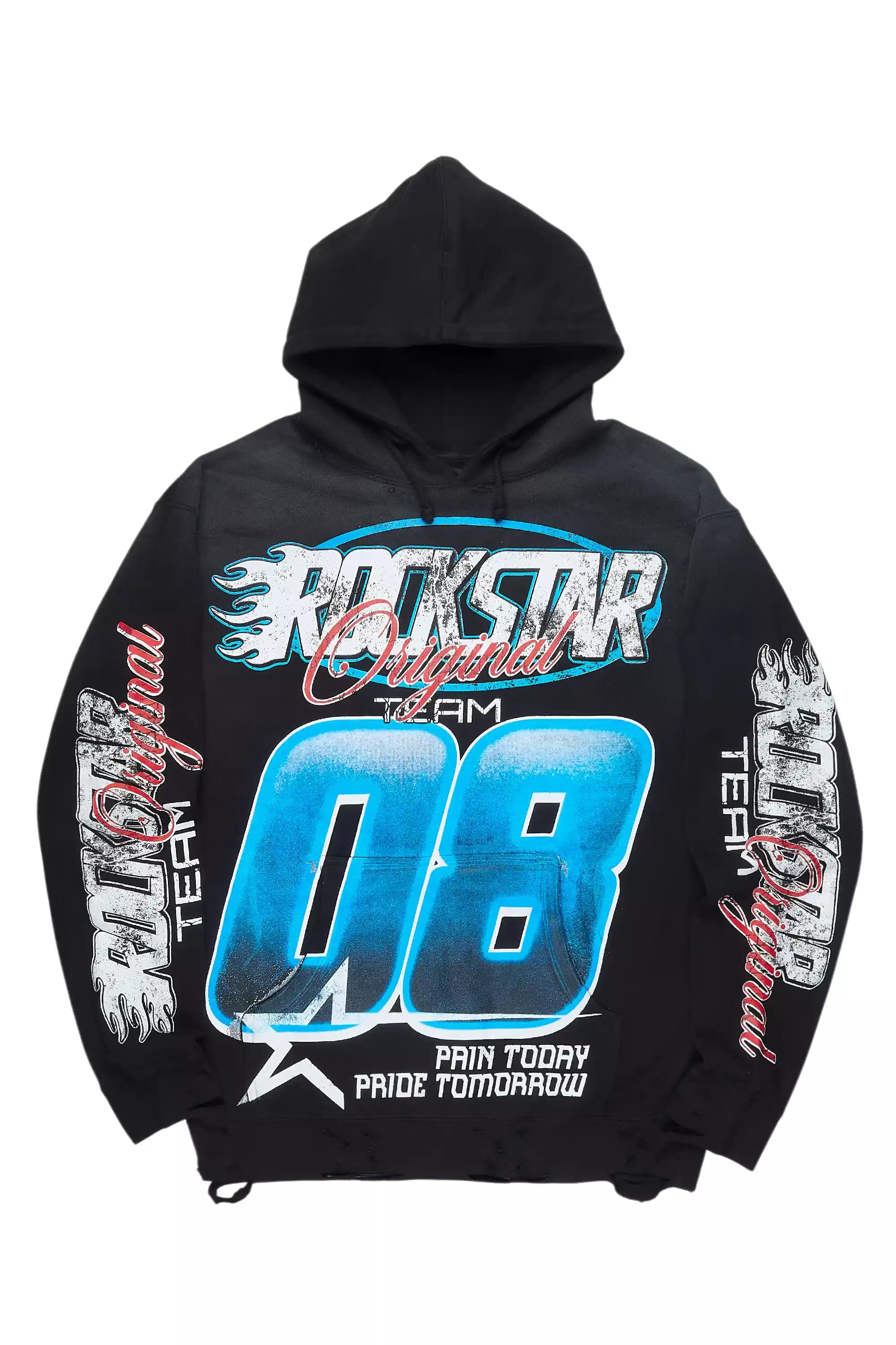 Mistelle Black Graphic Hoodie