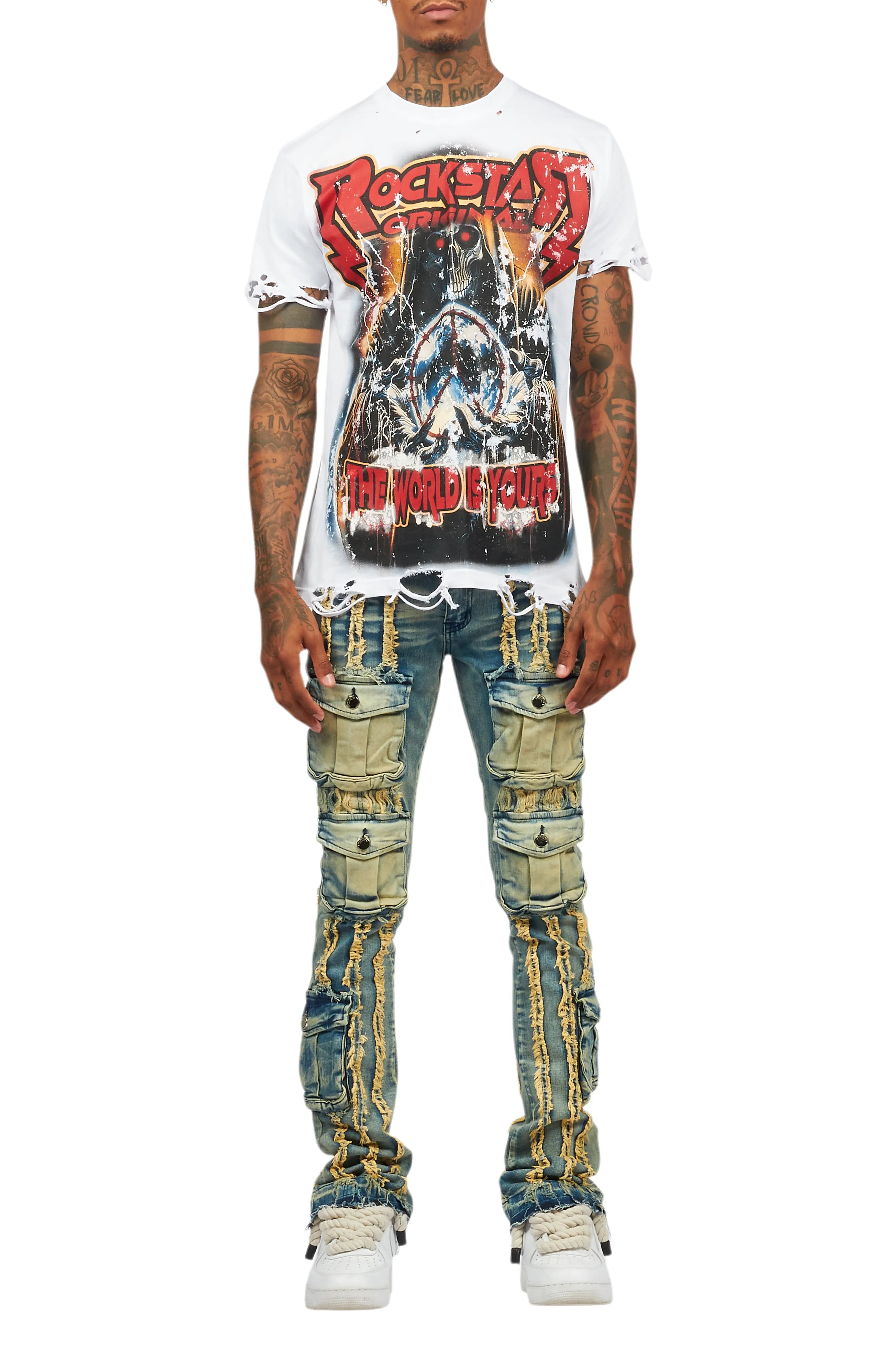 Lucian White Graphic T-Shirt