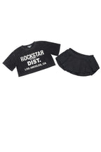 Tania Black Skirt Set