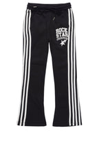 Boys Gerrit Black Stacked Baggy Track Pant