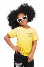 Girls Palmira Yellow Graphic T-Shirt
