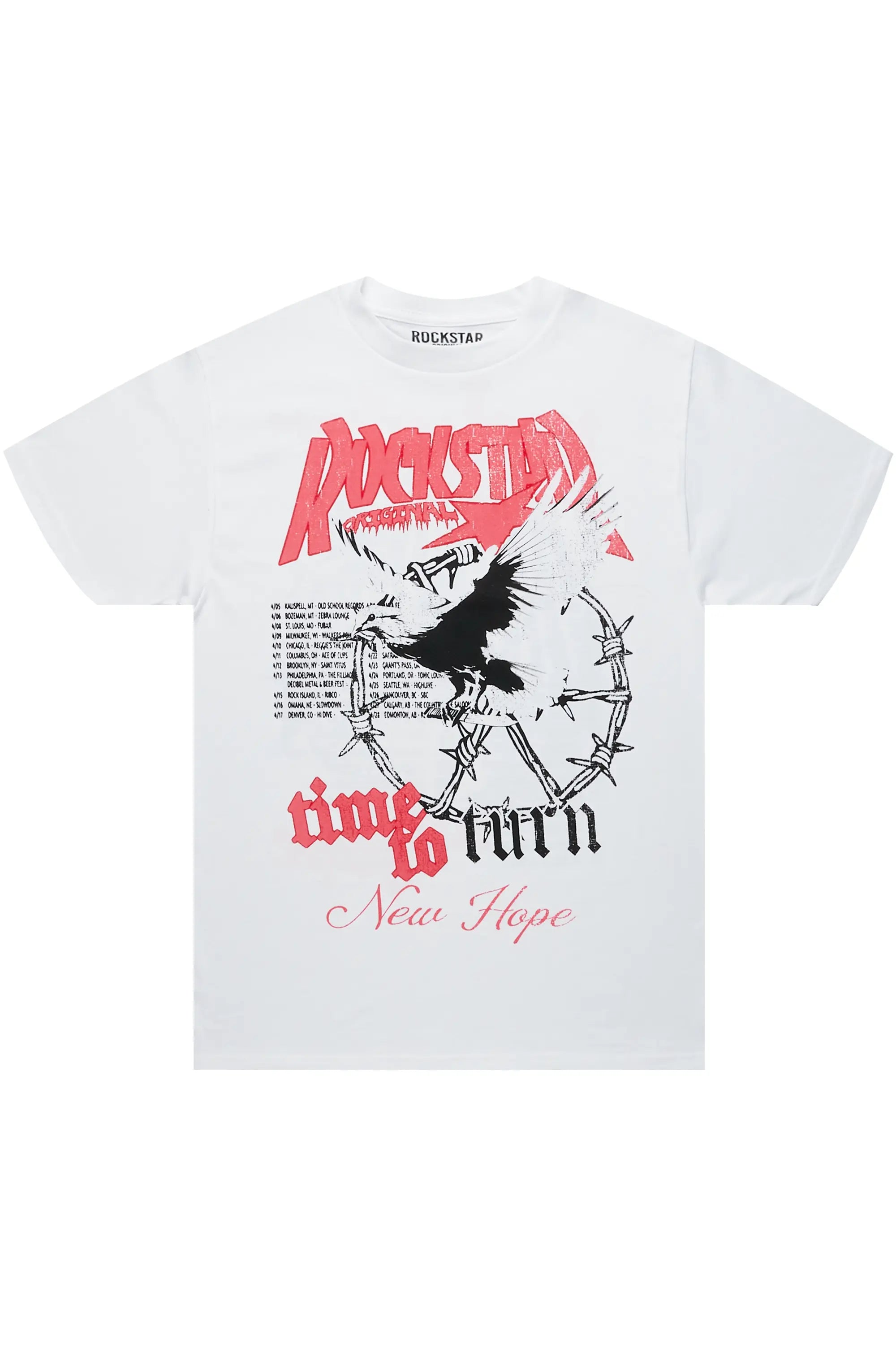 Burial White Graphic T-Shirt