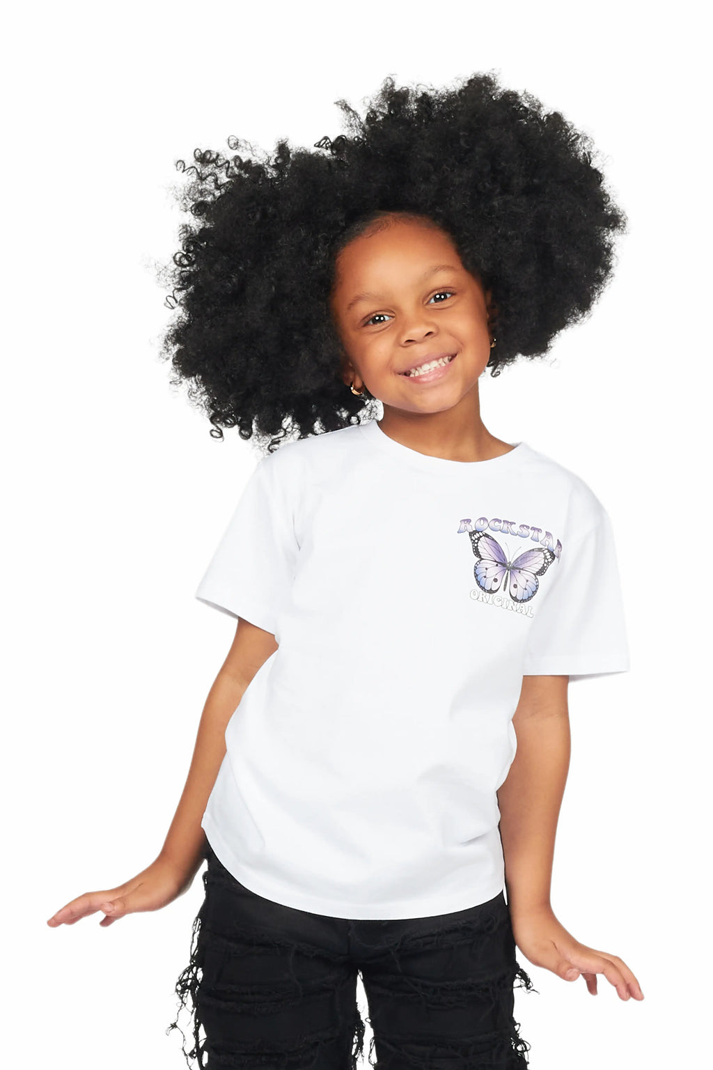 Girls Eleanor White Graphic T-Shirt
