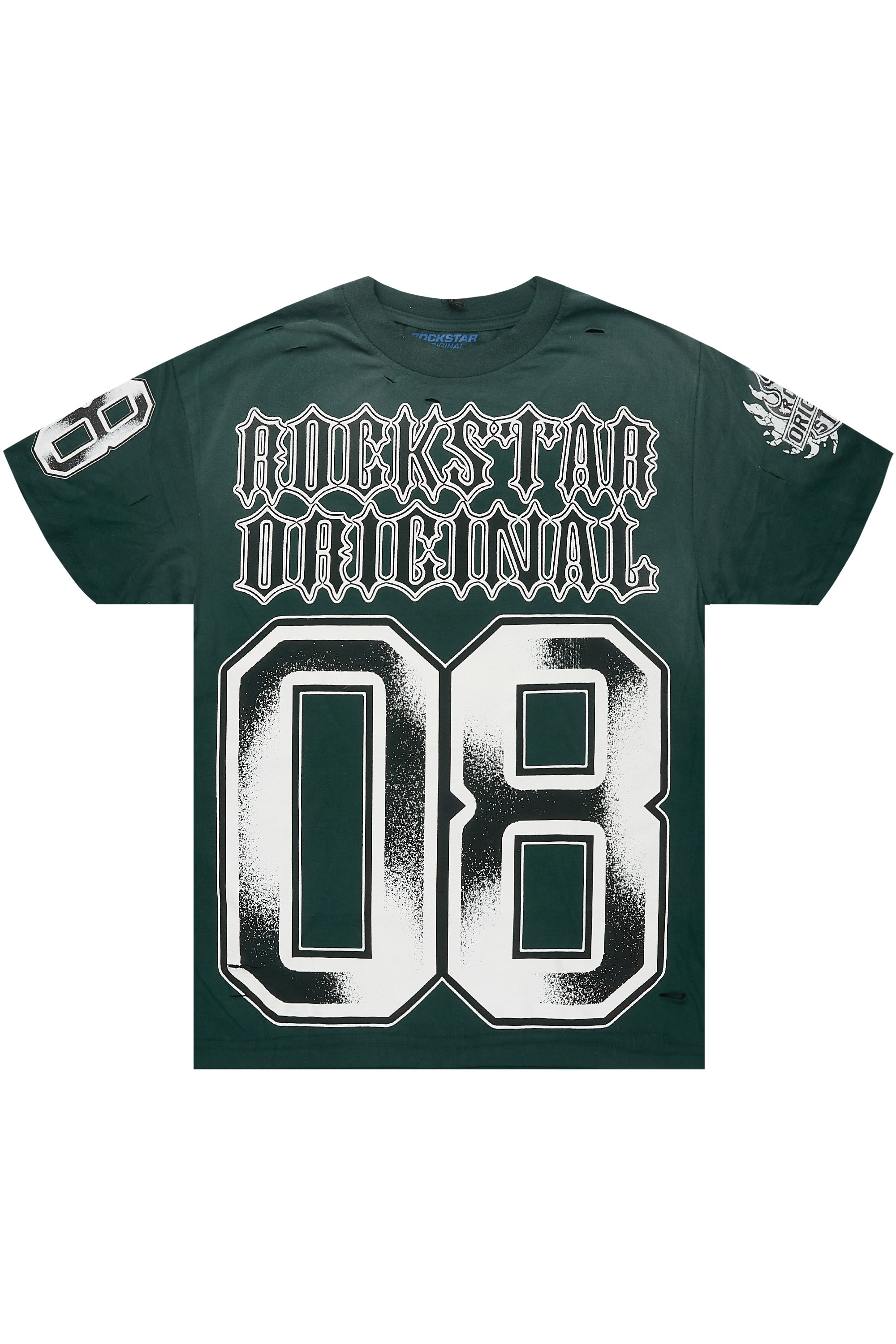 Alim Dark Green Oversized Graphic T-Shirt