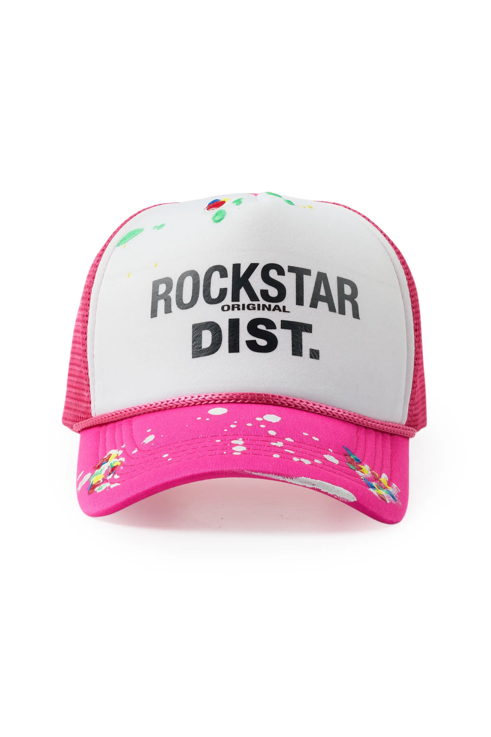 Neptune White/Hot Pink Trucker Hat