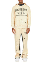 Scottie Beige Hoodie Relaxed Stacked Track Set