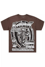 Smokeem Dark Grey/Black Oversized Graphic T-Shirt