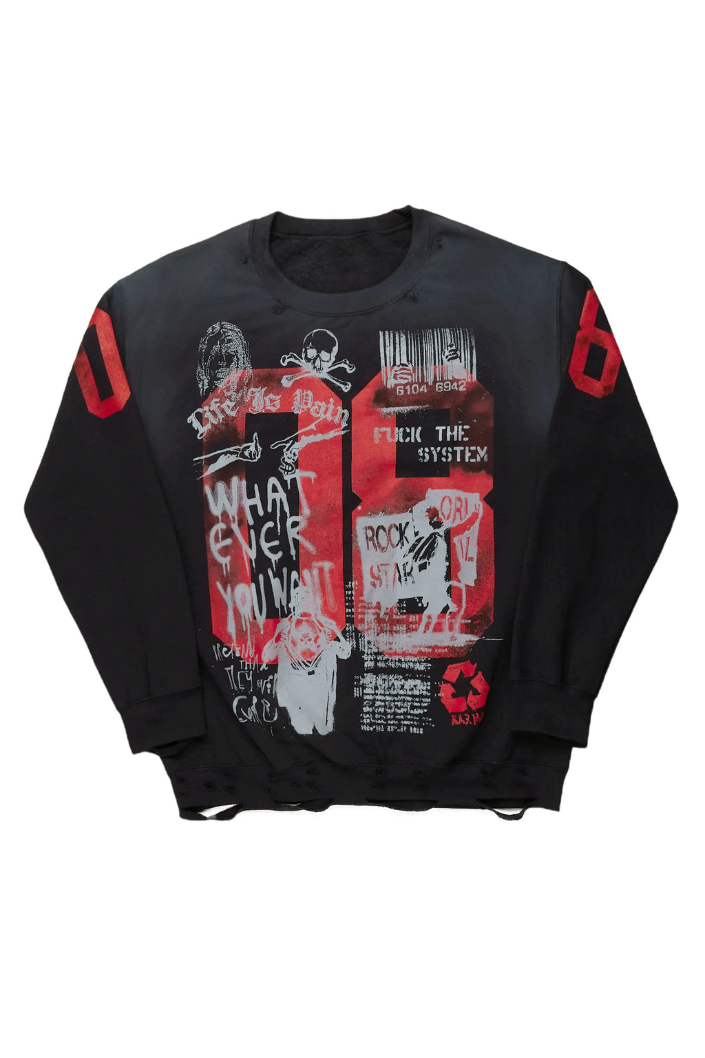 Grill Black Graphic Crewneck