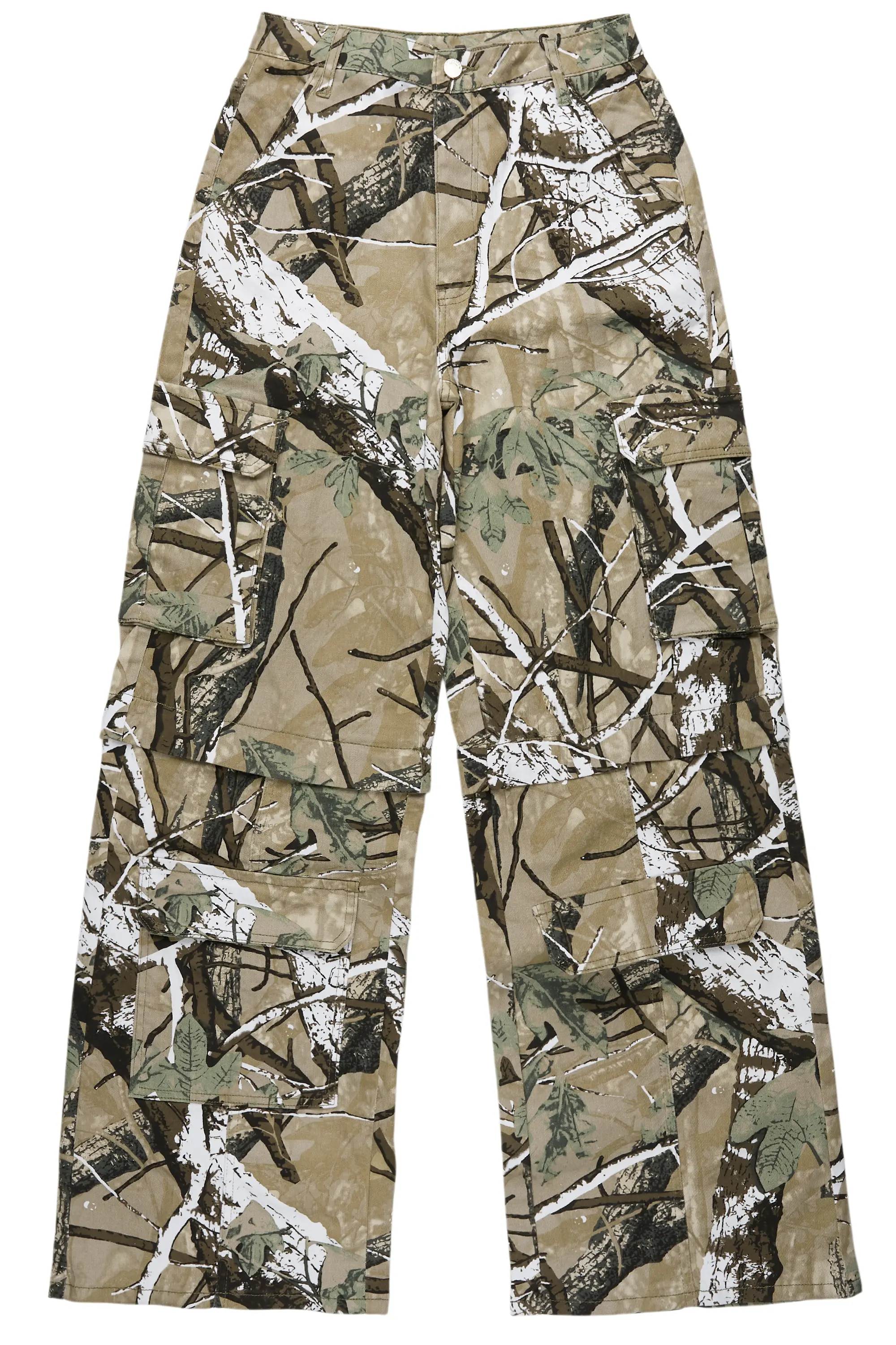 Precious Tree Camo Baggy Stacked Jean