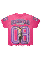 Fields Fuchsia Oversized Graphic T-Shirt