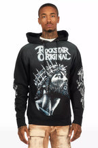 Darius Black Graphic Hoodie