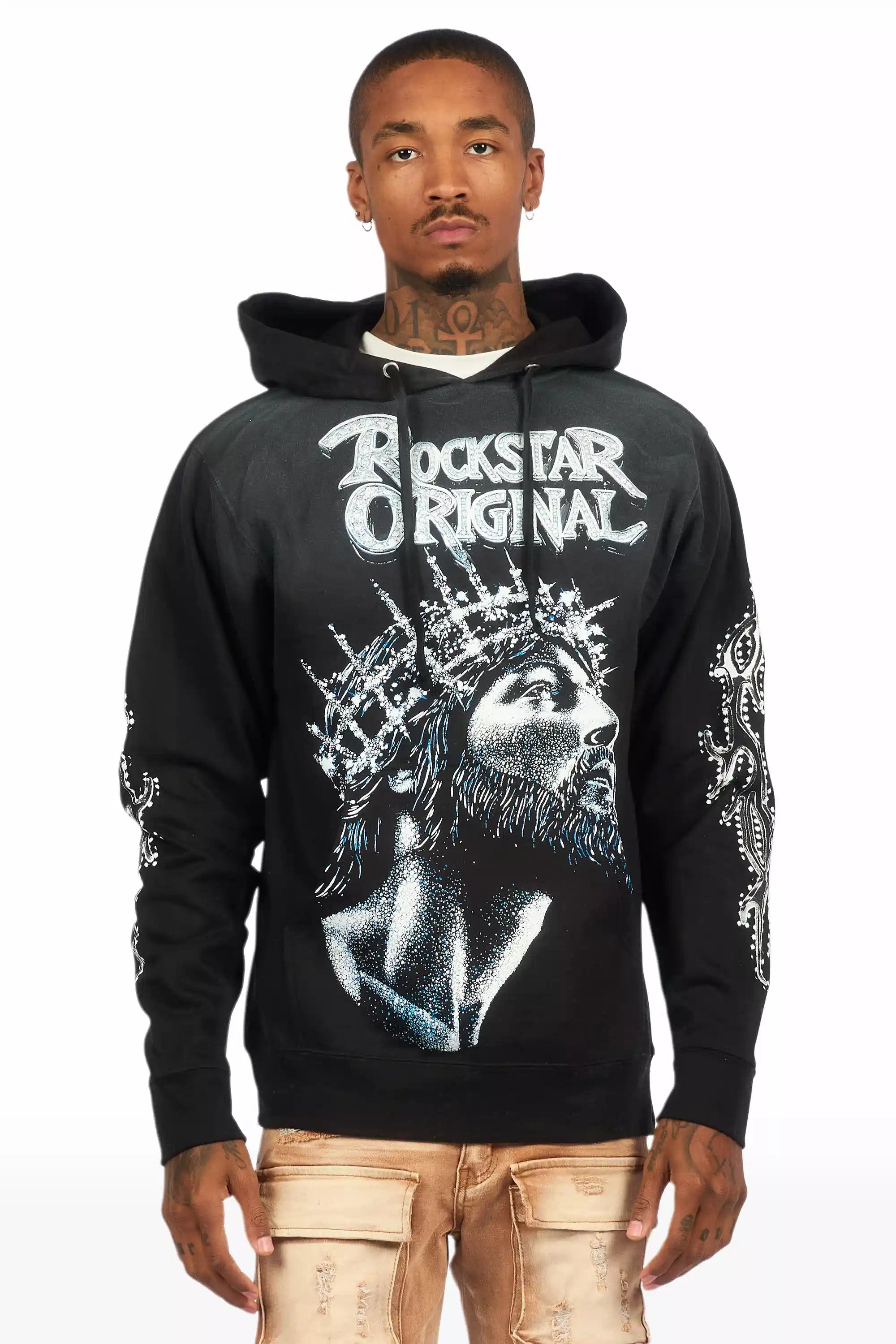 Darius Black Graphic Hoodie