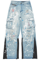 Dallin Blue Painter Baggy Cargo Jean