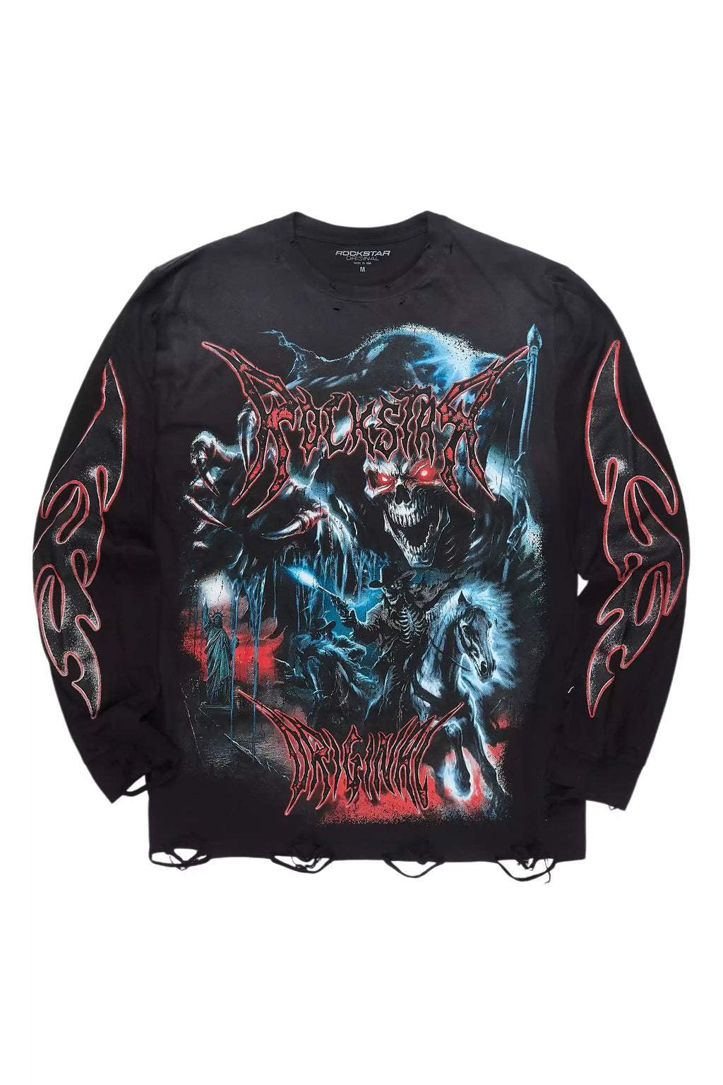 Aprylle Black Graphic Long Sleeve Tee