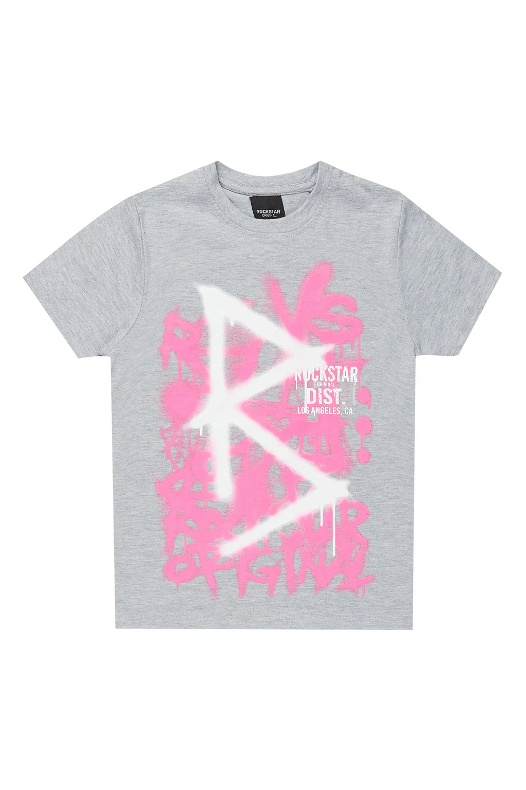 Girls Nahomy Grey Graphic T-Shirt