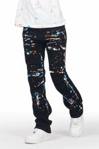 Boys Travis White T-Shirt/Stacked Flare Jean Set