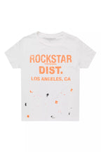 Boys Scottie White/Orange Graphic T-Shirt