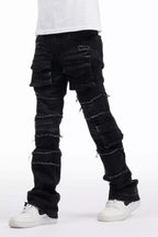 Boys Folant Dark Grey Stacked Flare Jean