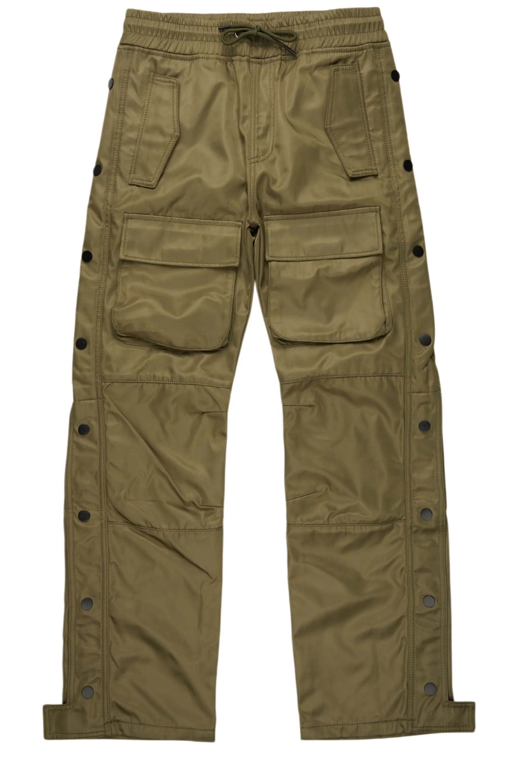 Yuri Olive Nylon Pants