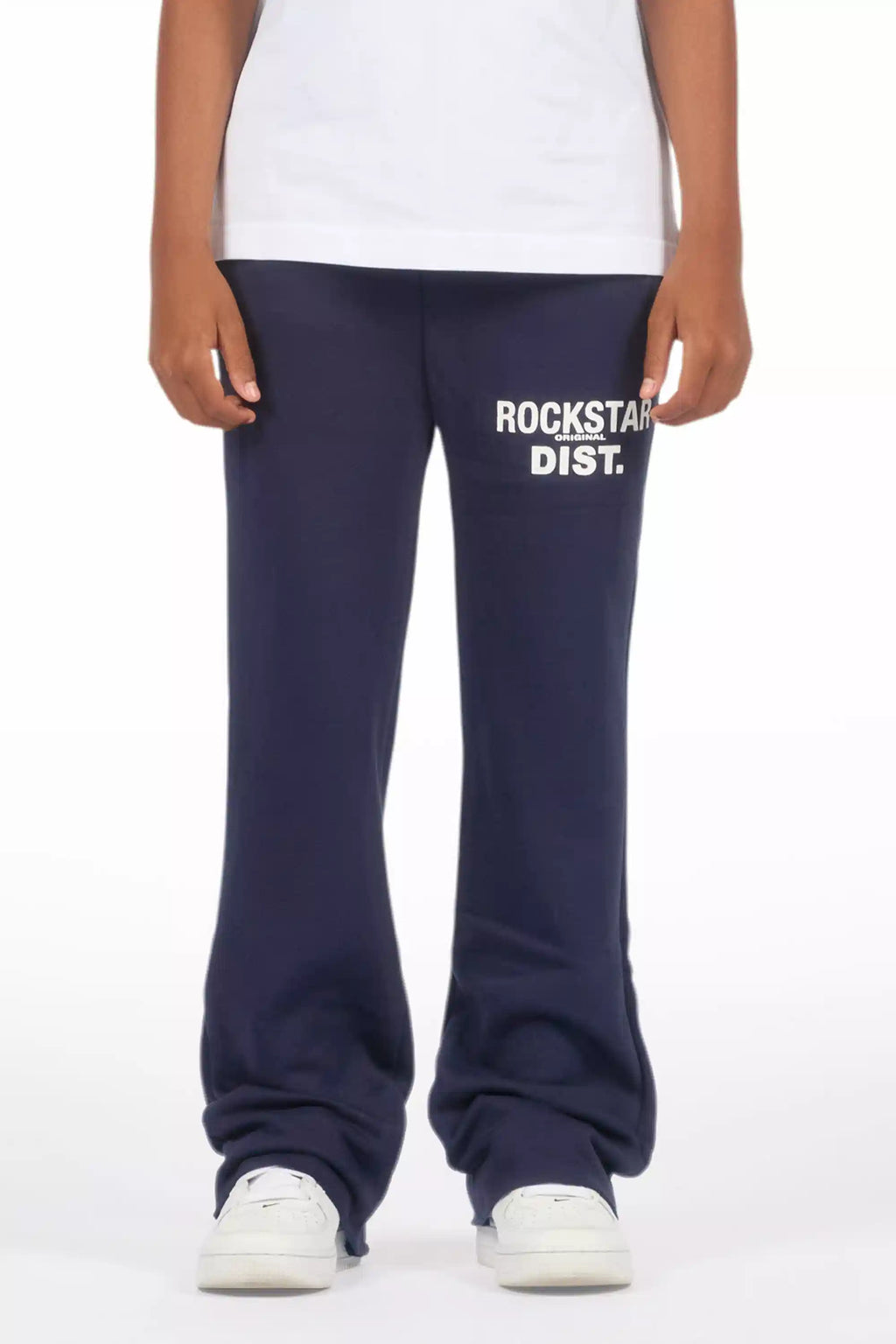 Boys Alpine Navy Stacked Trackpant
