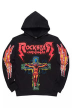 Javion Black/Red Graphic Hoodie