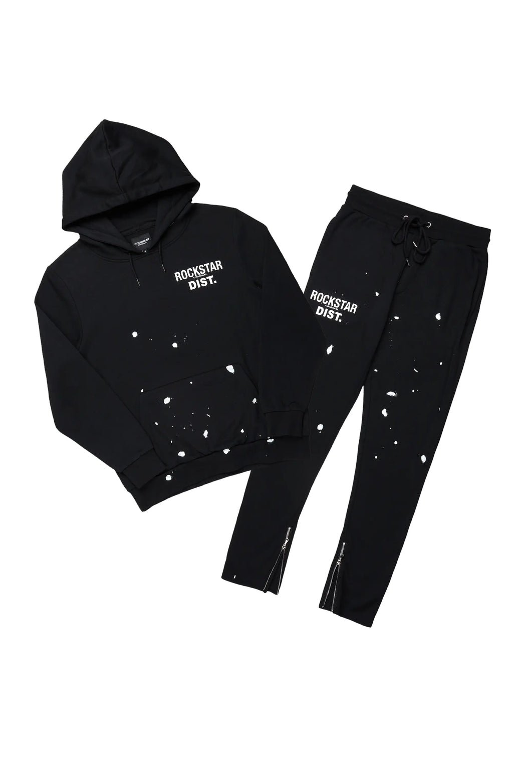 Raffer Black Slim Fit Track Set