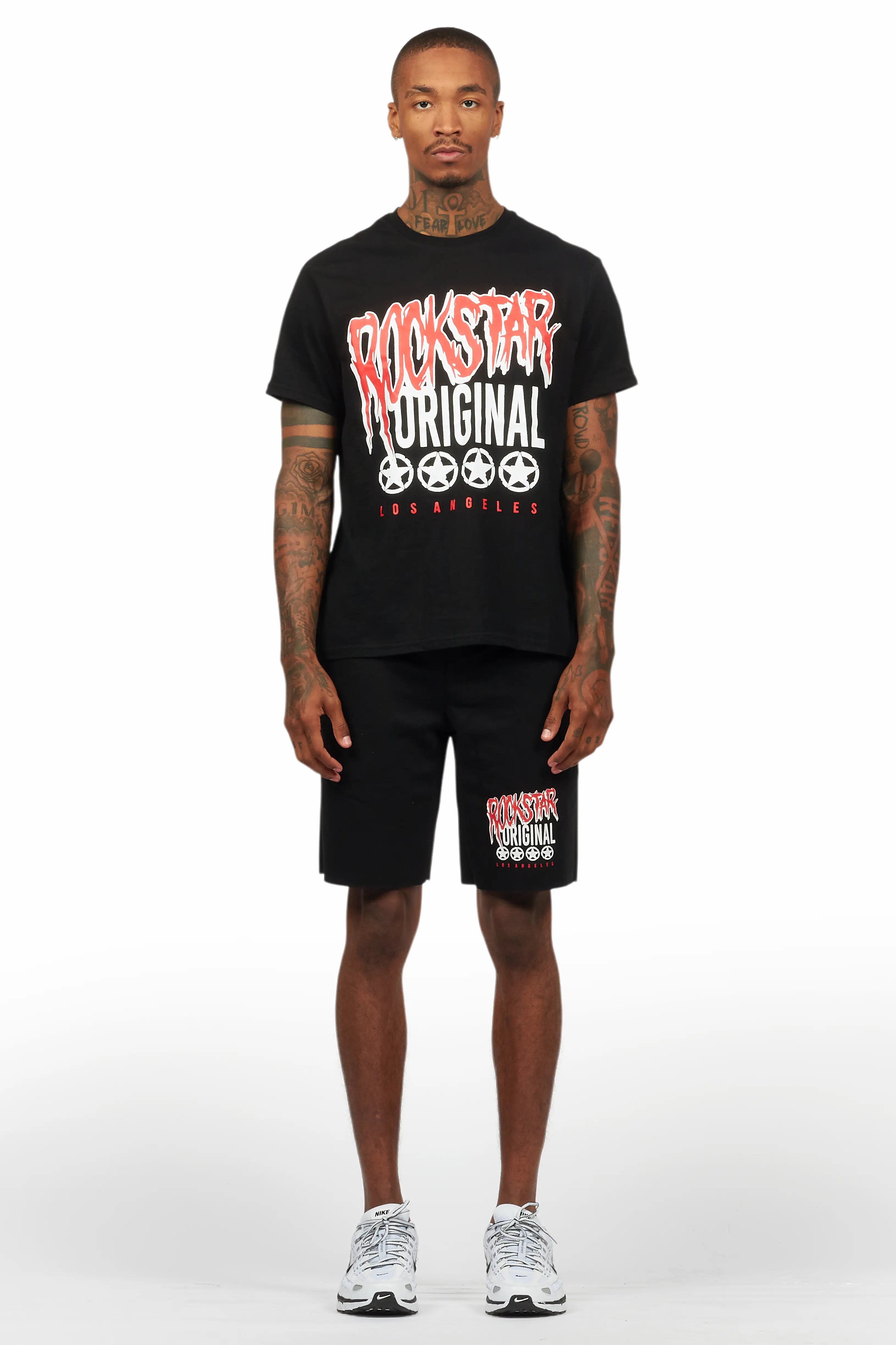 Wizzurd Black T-Shirt/Short Set