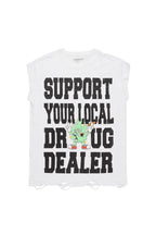 Tarl White Graphic Muscle T-Shirt