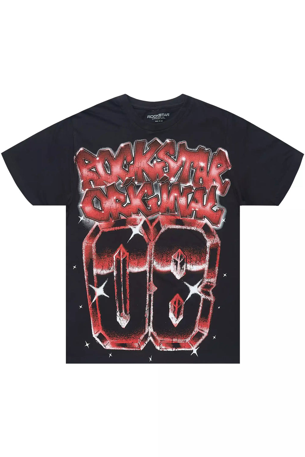 Jaceon Black/Red Graphic T-Shirt