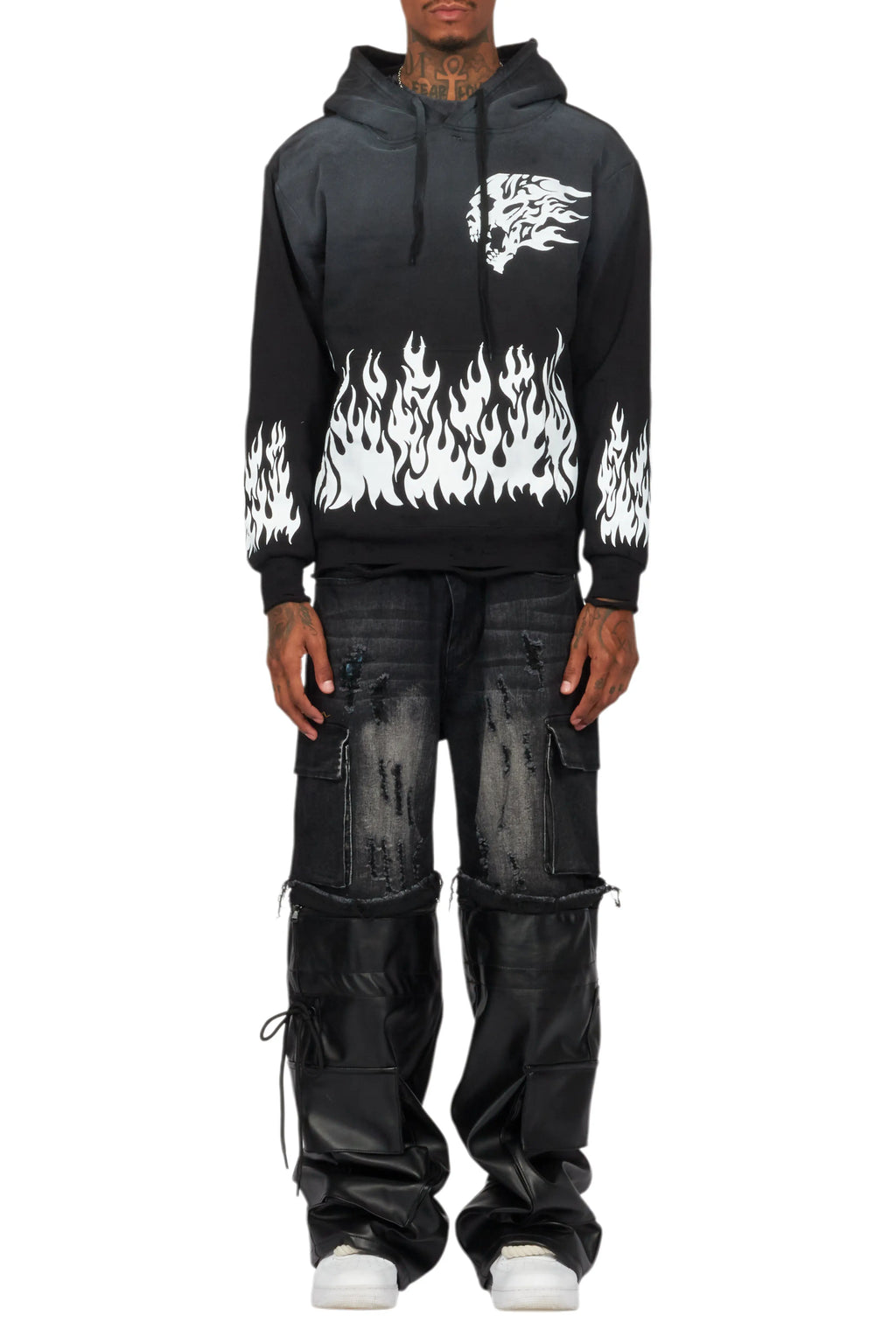 Bubble Black Graphic Hoodie