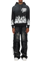 Bubble Black Graphic Hoodie