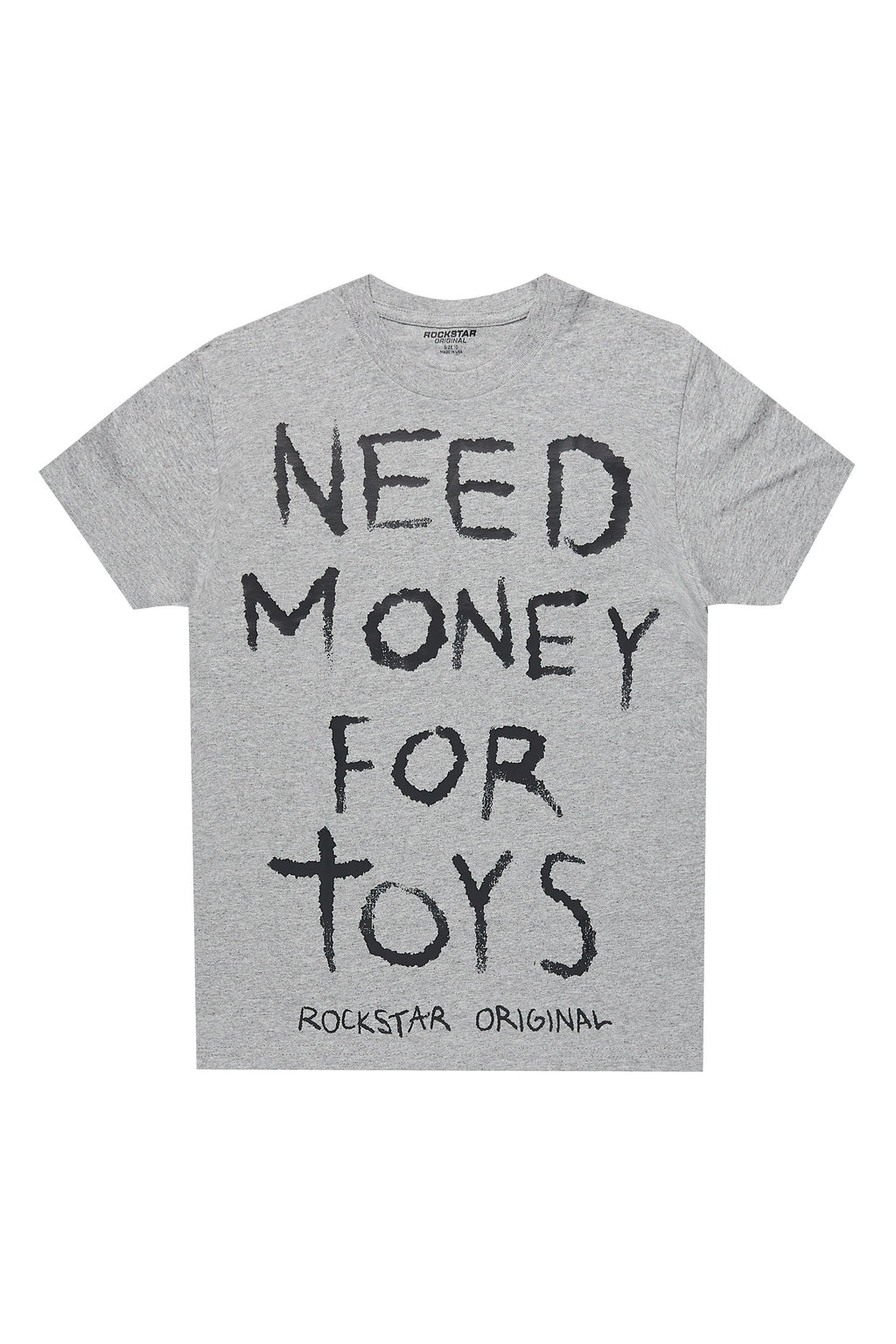 Boys M4Toys Grey/Black Graphic T-Shirt