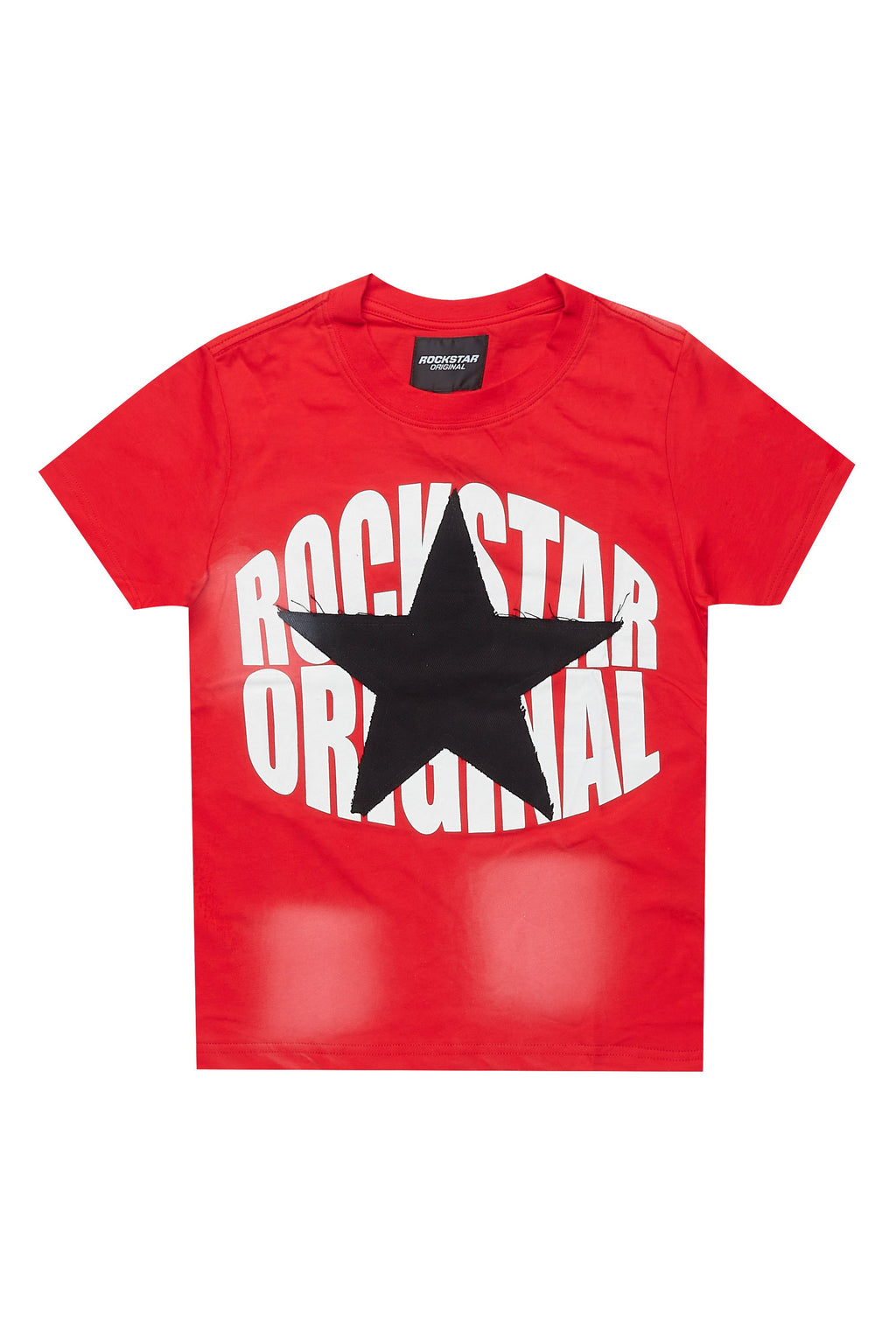Boys State Red Graphic T-Shirt with Patch
