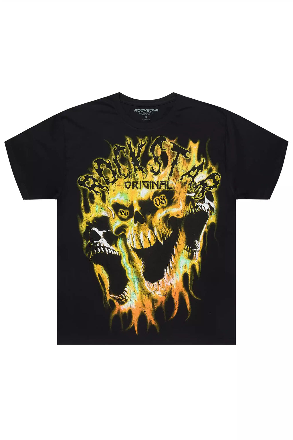 Lucen Black/Yellow Oversized Graphic T-Shirt