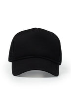 Womens Black Basic Trucker Hat