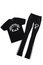 Mallor Black T-Shirt/Stacked Track Set