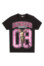 Boys Fields Black/Pink Graphic T-Shirt