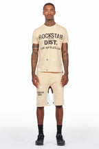 Scottie Beige Painter T-Shirt/Short Set